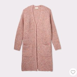 NWOT Universal Thread pink duster cardigan